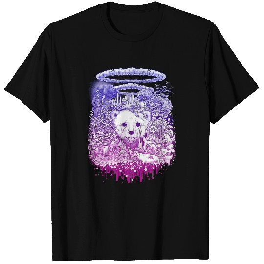 Bear Pet Scary Ice Bear Dark Art Grunge Goth Gothic Girl Horror T-Shirts