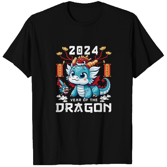 Dragon Pet Cute Red Chinese New Year of the Dragon Lunar Zodiac T-Shirts