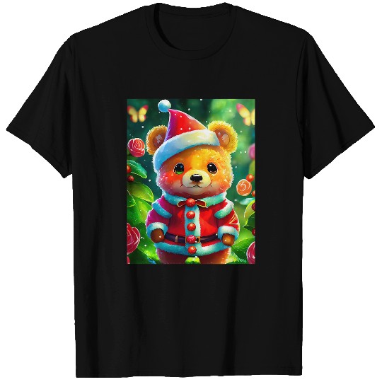 Bear Pet Christmas Baby Gummy Bear Candy Wearing Santa Clause Suite T-Shirts