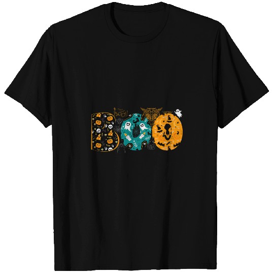 Owl Pet Boo Creepy Owl gift Pumpkin ghosts Funny Halloween Costume 1 T-Shirts