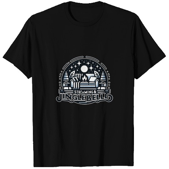 Streaming Jingle Bells Christmas Tee Cozy Winter T-Shirts