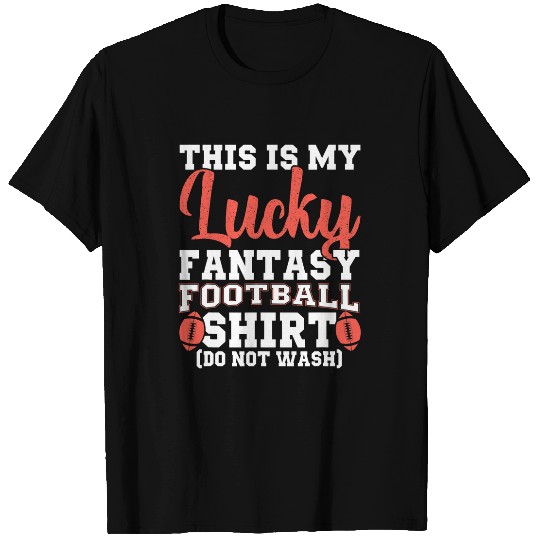 This Is My Lucky Fantasy Football Funny Draft Party T-Shirts