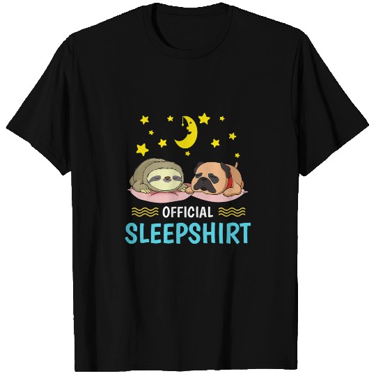 Sloth Pet Official Sleep Sleeping Sloths And Dogs T-Shirts