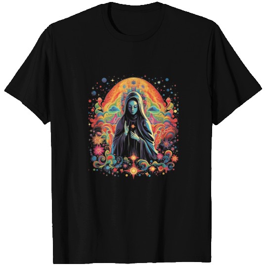 Mother Mary New Years Blessing Catholic Christian Art 4 T-Shirts