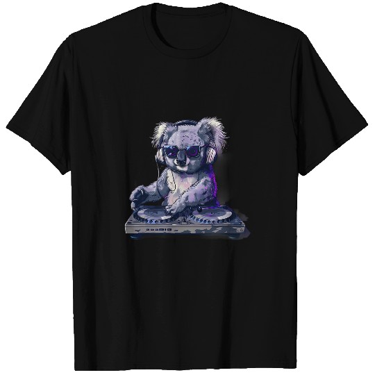 Koala Pet DJ Turntable DJ Koala Bear EDM House Music Beatmaker T-Shirts