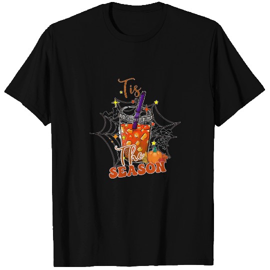 Coffee Fun tis season pumpkin spice latte halloween fall coffee T-Shirts