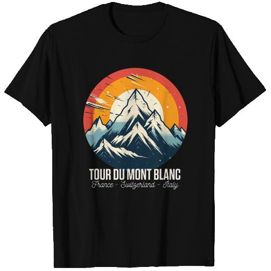 Tour Du Mont Blanc European Hiking Trail Vintage T-Shirts