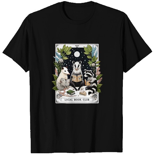 Raccoon Pet Local Book Club Raccoon And Opossum T-Shirts