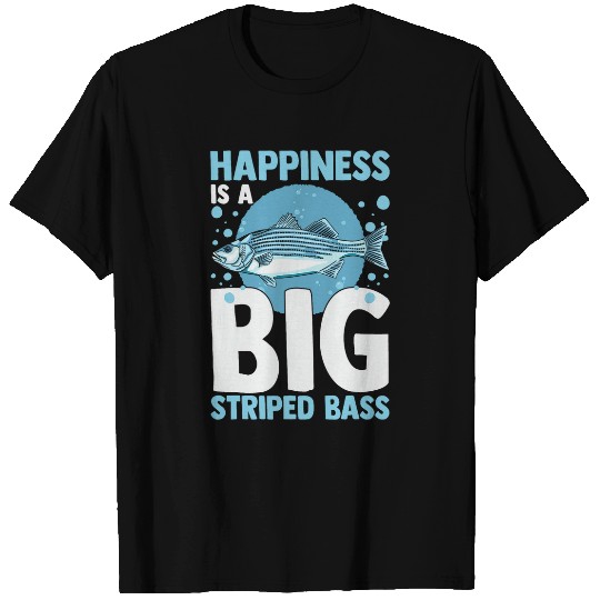 Striped Bass Fishing Funny Fish Atlantic Rockfish 3 T-Shirts