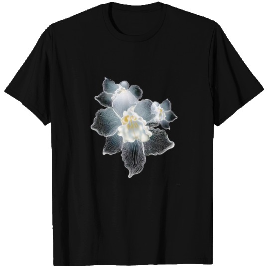 Vanda White Orchids Flower Plant Florist Gardener Gardening 1 T-Shirts
