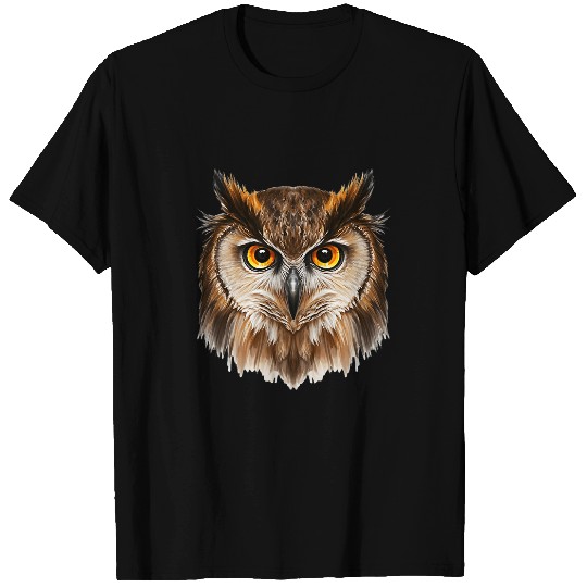 Owl Pet Face Owl Lovers T-Shirts