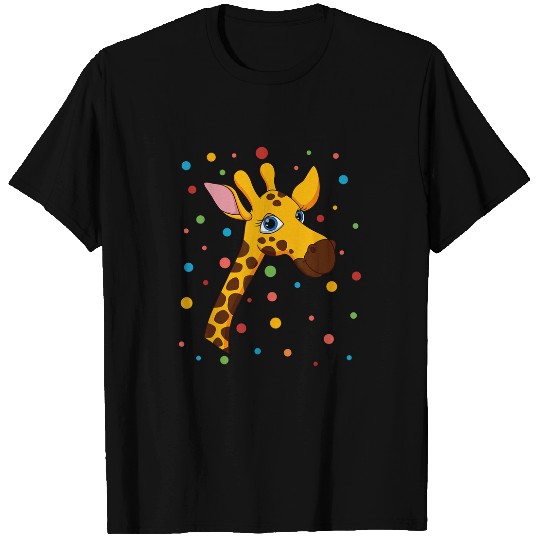 Giraffe Pet Dot Day Polka Dots Giraffe Kids Boys Girls Youths T-Shirts