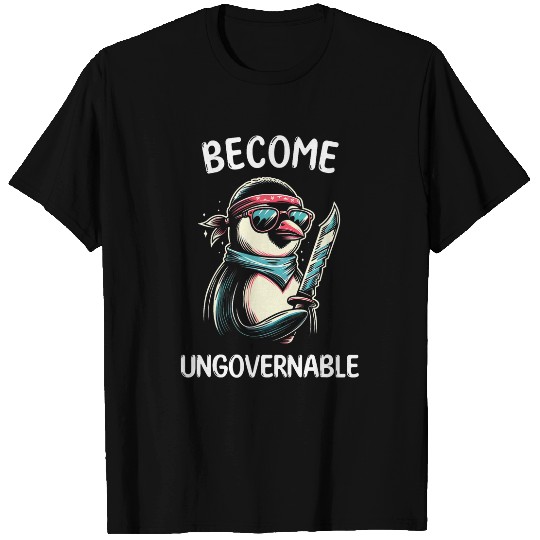 Penguin Pet Become Ungovernable Meme Funny Penguin Meme Retro 11 T-Shirts