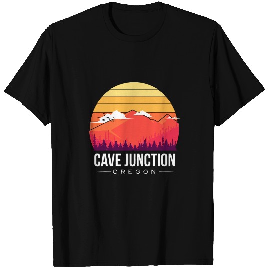Mountain Cave Junction Oregon Caveman Hiker Explorer T-Shirts