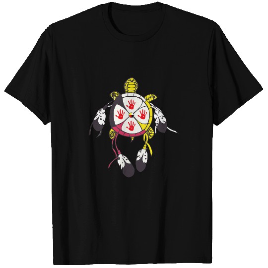 Turtle Pet medicines Wheel MMIW Native American turtle T-Shirts