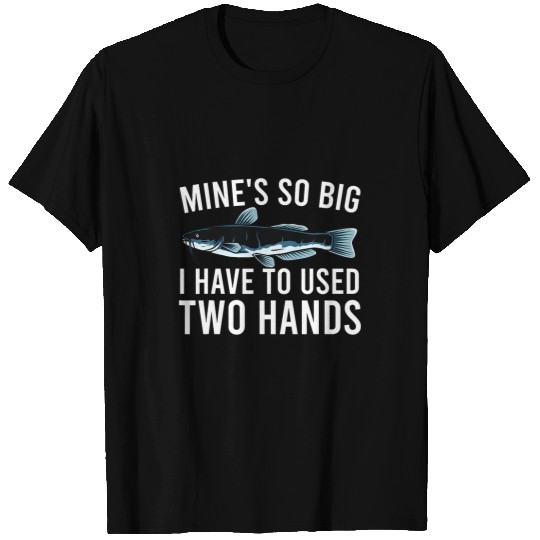 Mines So Big Fishing Fun Flathead Catfish Fishing Men T-Shirts