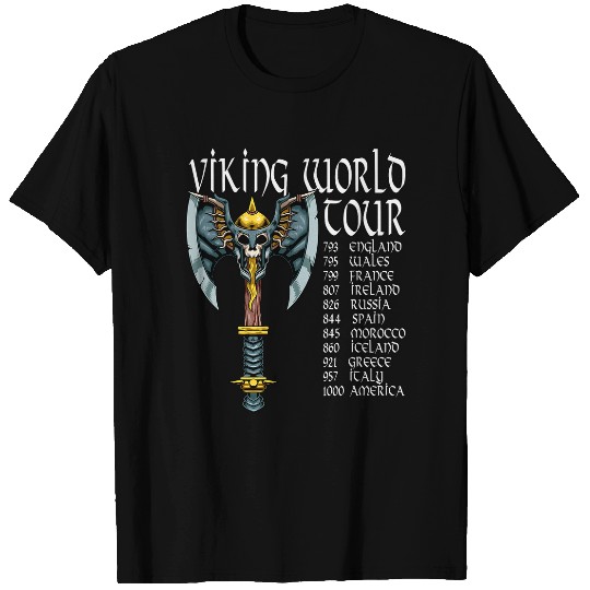 Viking Tour Vikings Valhalla Odin for a Men and Women 4 T-Shirts