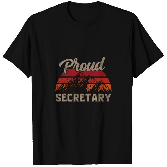 Secretary Job Superhero vintages Men Dad T-Shirts