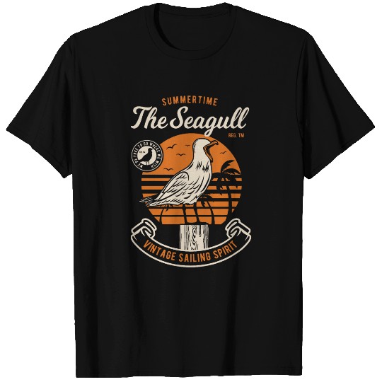 Summertime The Seagull vintages Sailing Spirit T-Shirts