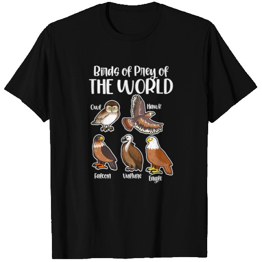 Owl Pet Birds of Prey Of The World Eagle Falcon Owl Ornithologist T-Shirts