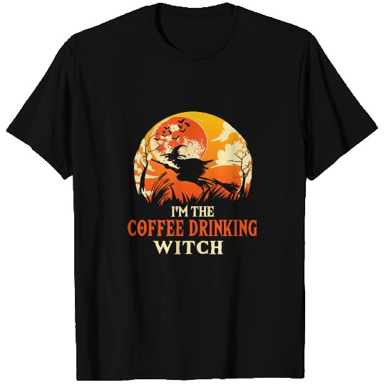 Coffee Fun I m The Coffee Drinking Witch Matching Family Halloween 2 T-Shirts