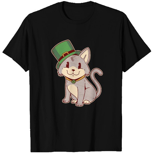 Beer Fun Cat Lover Saint Patrick s Day St Irish Beer Whiskey Shamrock T-Shirts