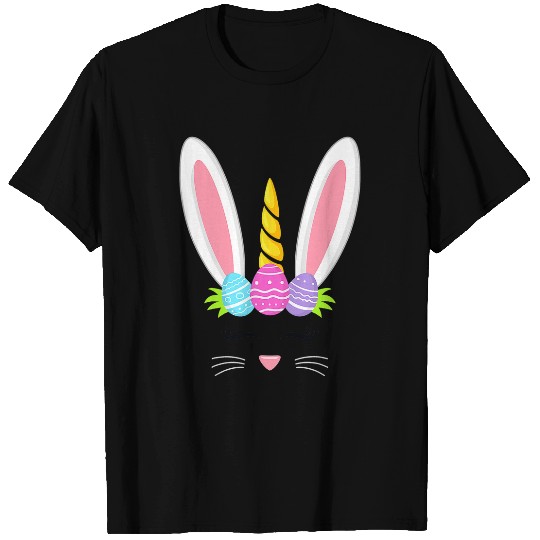 Easter Unicorns Cute Rabbit Egg Hunt Day Girls Toddler Gift T-Shirts