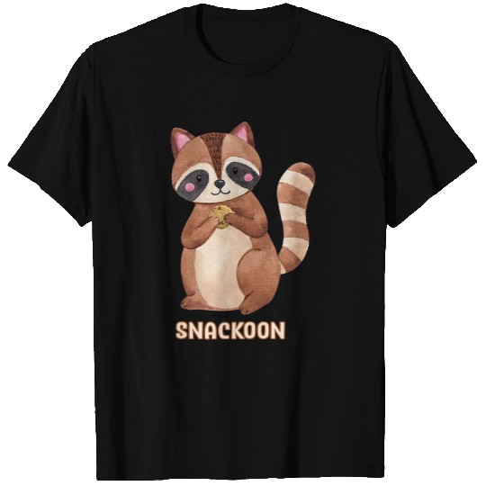 Raccoon Pet SNACKOON Raccoon Kids Trash Panda Raccoon Loves Snack T-Shirts