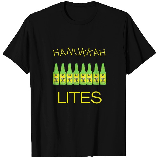 Beer Fun Hanukkah Lites Funny Jewish Beer Drinkers T-Shirts