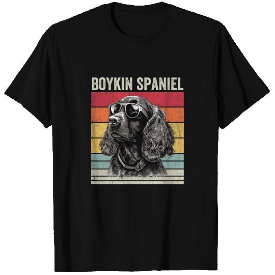 Boykin Spaniel Dog with Sunglasses vintages Boykin Spaniel T-Shirts