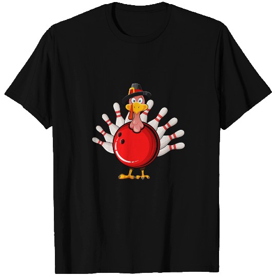 Lacrosse Gift Bowling Turkey Thanksgiving   for Boys Toddlers Kid Mom T-Shirts