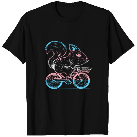 Transgender Squirrel Bike Transgender Pride LGBTQ Trans Flag T-Shirts