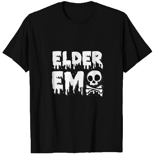 Elder Emo Goth Skeletons Skull Dark Music T-Shirts