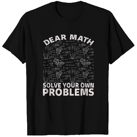Funny Math Geek Algebra Equations Graphic Design T-Shirts