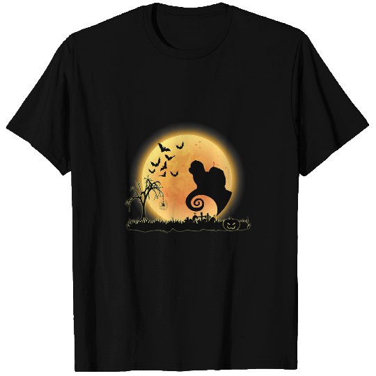Coton de Tulear Dog Scary And Moon Funny Halloween Costume T-Shirts