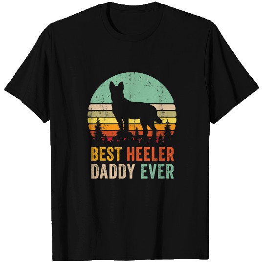bests Blue Heeler Daddy Gift From Dog Australian Cattle Dad T-Shirts