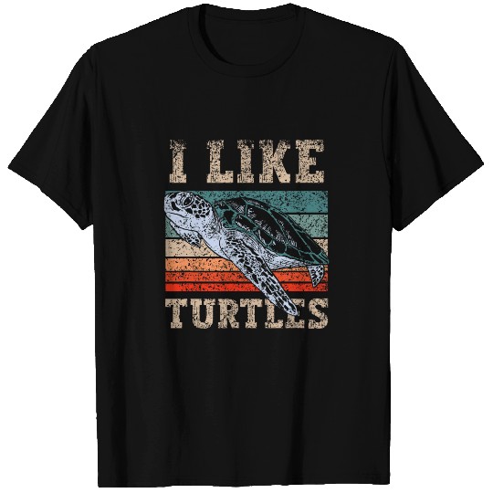 Turtle Pet I Like Turtles Lover Turtle Pet Animal T-Shirts