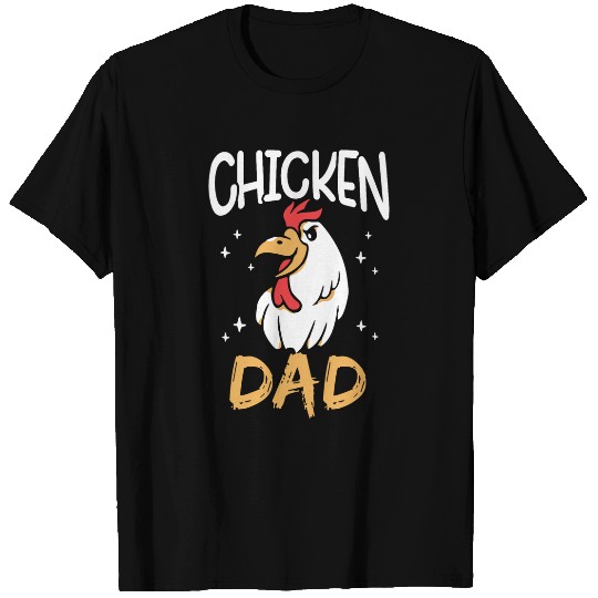 Chicken Lover Dad Rooster Chickens Keeper Poultry Chicken Father T-Shirts