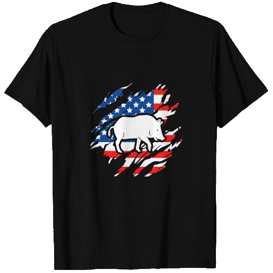 Hog Removal Technician US Flag Boar Hunting Wild vintages Pig 22 T-Shirts
