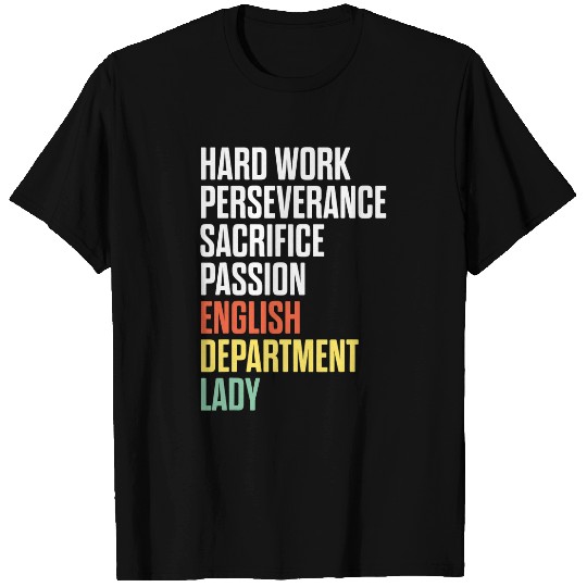 English Department Teacher School Staff 33 T-Shirts