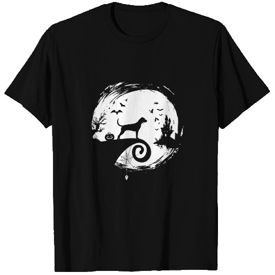 Boykin Spaniel Halloween Costume Moon Silhouette Horror T-Shirts