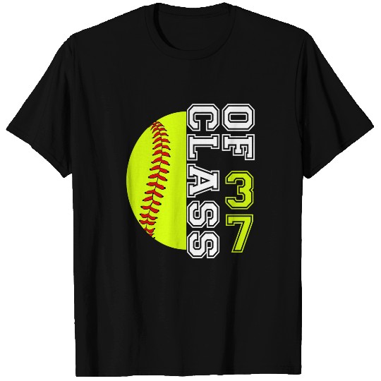 Back To School Class of 2037 HandPrint Kindergarten Softball T-Shirts