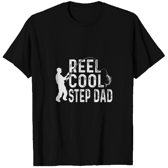 vintages Reel Cool Step Dad Fisherman Fishing Fathers Day T-Shirts