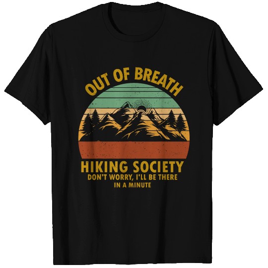Out Of Breath Hiking Society Retro vintages Funny 1 T-Shirts