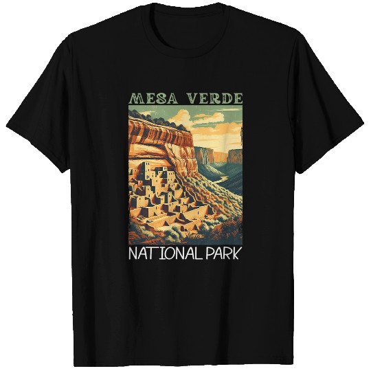 vintages Mesa Verde National Park Hiking Camping Vacation T-Shirts