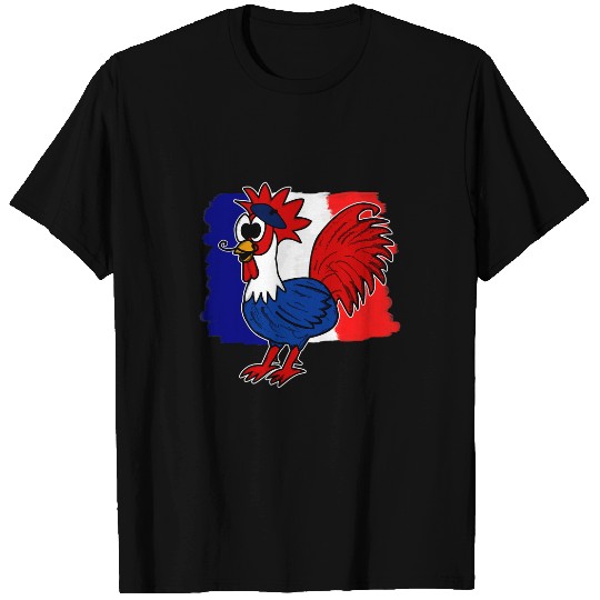 Chicken Lover Bastille Day Happy 14th July Gallic Rooster French Funny T-Shirts