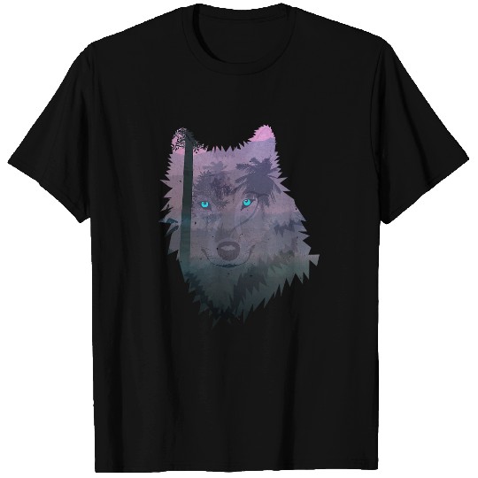 Asthetic Tribal wolfs Head Boho Feather Native American T-Shirts