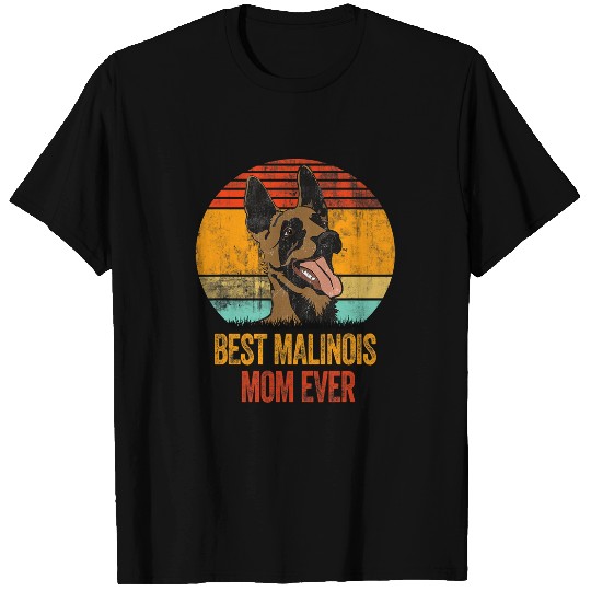 bests Belgian Malinois Mom Ever Cool Distressed Retro T-Shirts