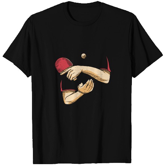 Serve Table Tennis Ball Ping Pong Player Table Tennis T-Shirts