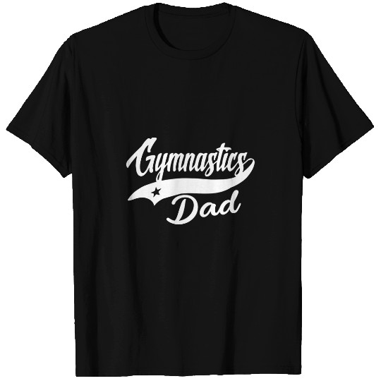 Gymnastics Dad Handstand Vault Gymnast Mens Fathers Day T-Shirts
